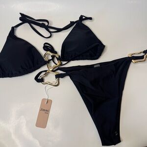 Jimmi Swim Black Bikini Set